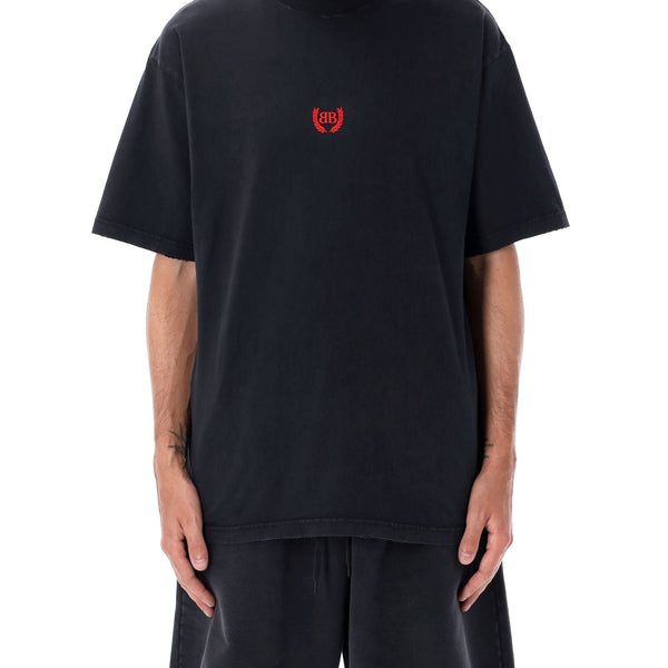 Balenciaga Polo Shirts- BALENCIAGA Laurel Classic T-Shirt - Medium Fit Classic Designer Cotton Polo Shirt