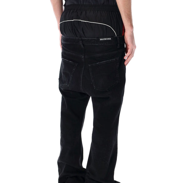 Balenciaga Jeans- BALENCIAGA Layered Jeans - Size S Classic Everyday Designer Jeans