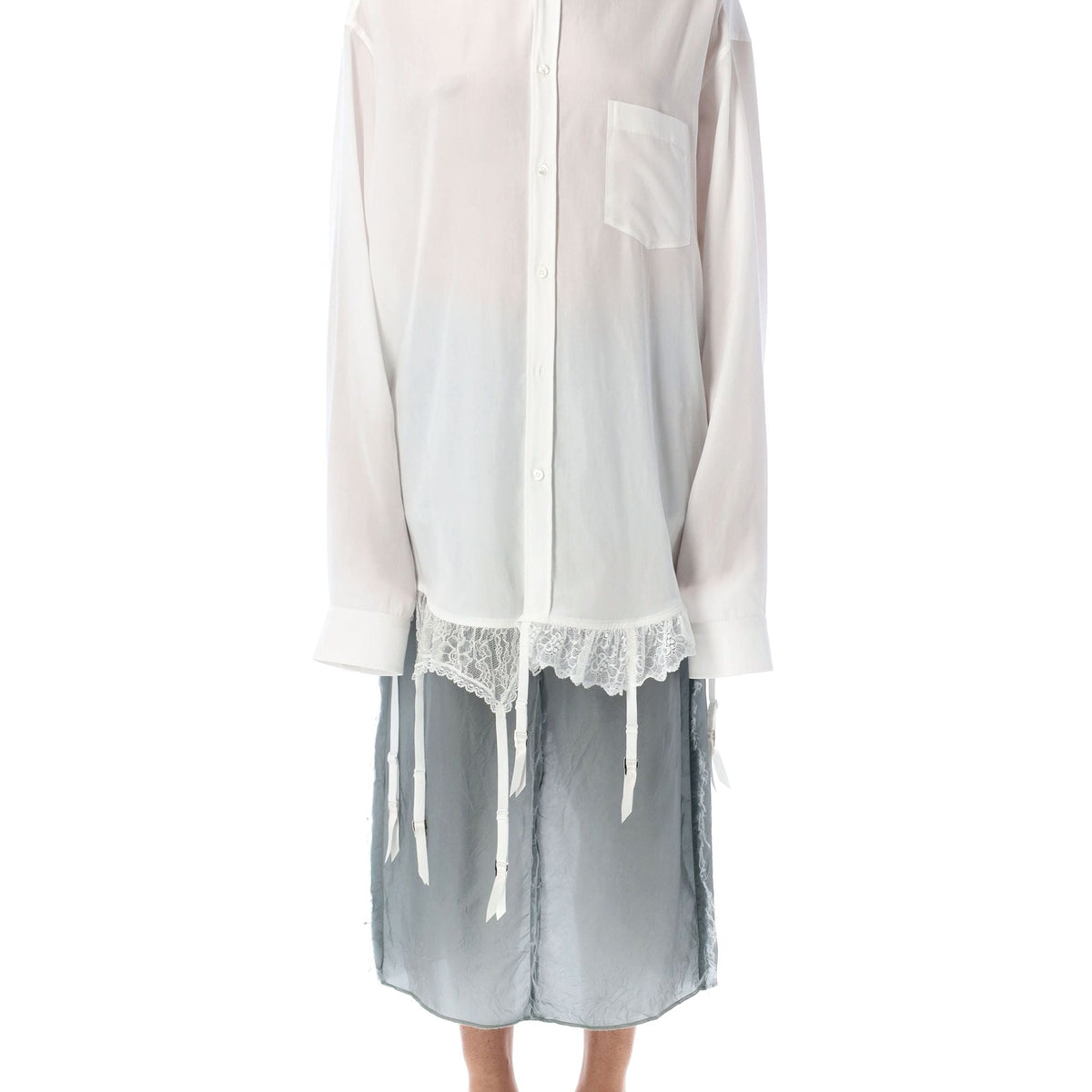 Balenciaga Tops- BALENCIAGA Delicate Lingerie Shirt - Size 36 Elegant Everyday Designer Top