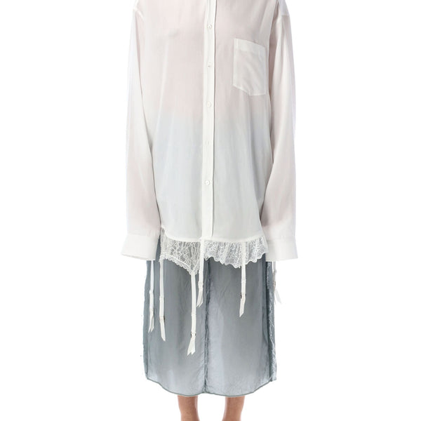 Balenciaga Tops- BALENCIAGA Delicate Lingerie Shirt - Size 36 Elegant Everyday Designer Top