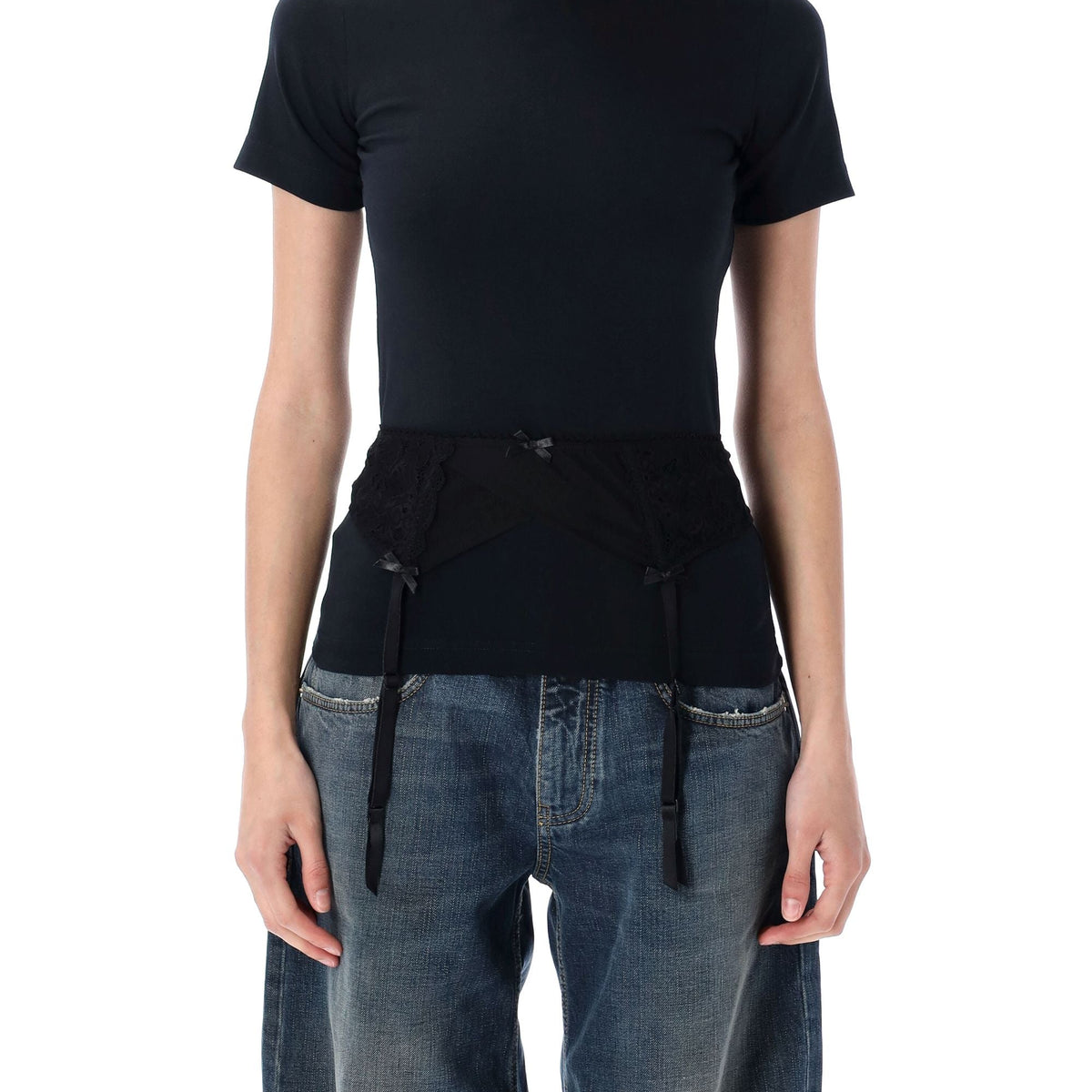 Balenciaga Polo Shirts- BALENCIAGA Lingerie Mini T-Shirt Premium Everyday Polo Shirt