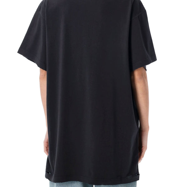 Balenciaga Polo Shirts? BALENCIAGA Oversized Optical Artwork T-Shirt - Size 1 Premium Everyday Polo Shirt