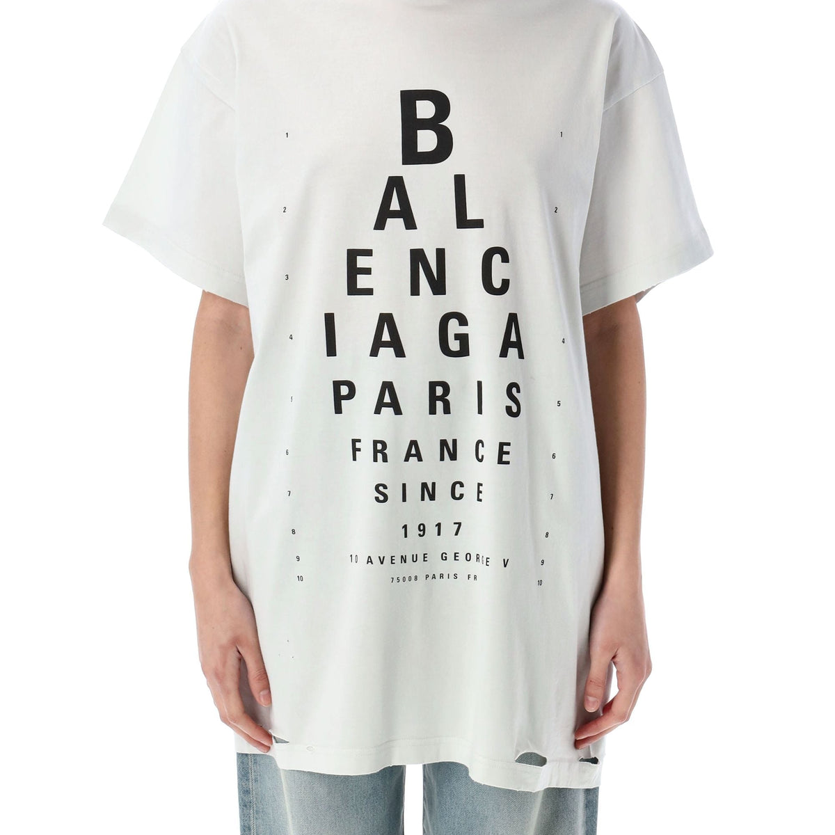 Balenciaga Polo Shirts? BALENCIAGA Optical Oversized T-Shirt Premium Everyday Polo Shirt