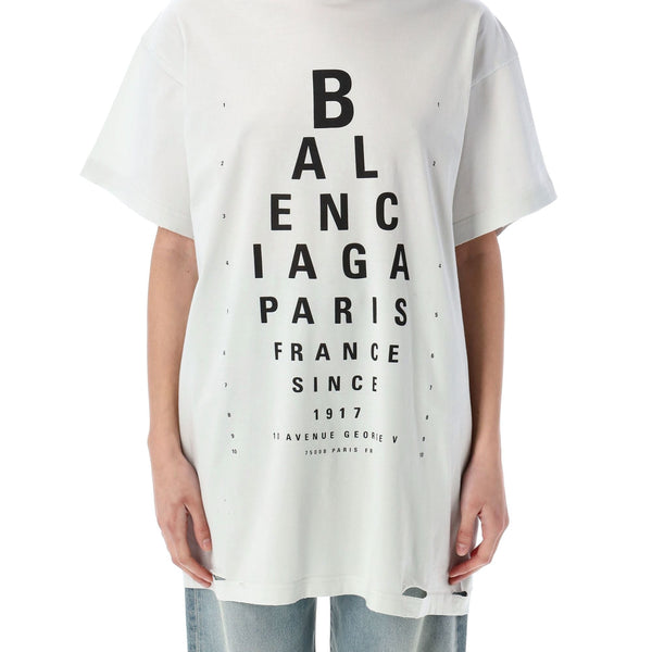 Balenciaga Polo Shirts? BALENCIAGA Optical Oversized T-Shirt Premium Everyday Polo Shirt