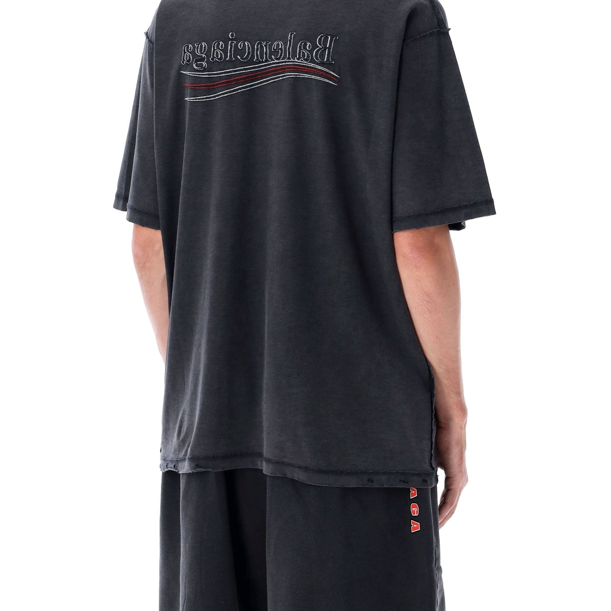 Balenciaga Polo Shirts? BALENCIAGA Political Campaign Inside-Out T-Shirt - Large Fit Premium Everyday Polo Shirt