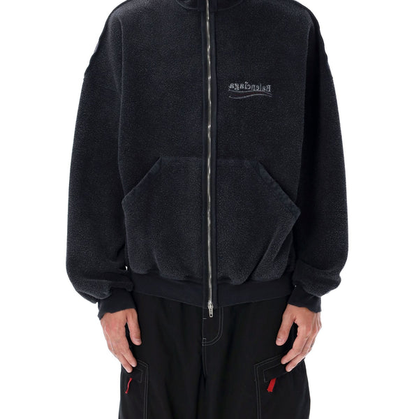 Balenciaga Hoodies? BALENCIAGA Political Campaign Inside-Out Zipped Hoodie Premium Designer Casual Hoodie