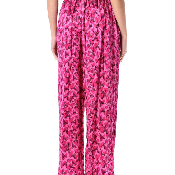 Balenciaga Pants- BALENCIAGA Luxurious Silk Satin Pyjama Pants - Size 36 Premium Designer Casual Trousers