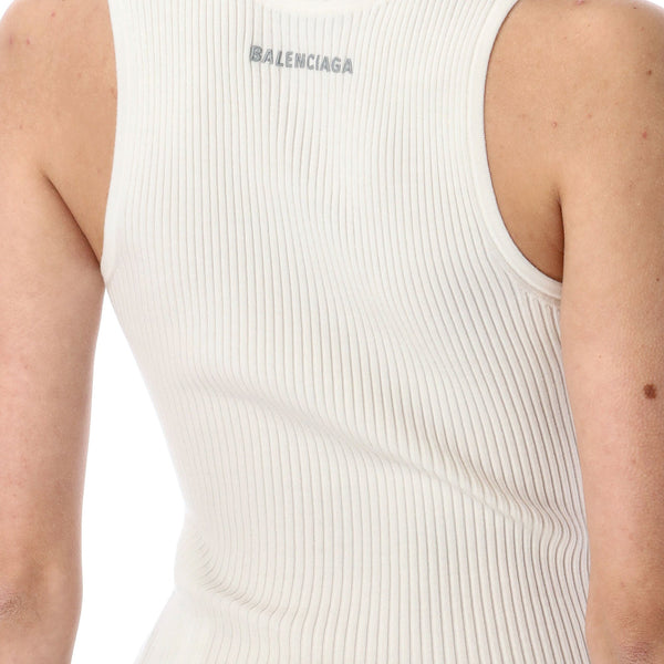 Balenciaga Sweaters? BALENCIAGA Rib-Knit Tank Top for Women Premium Casual Designer Knitwear