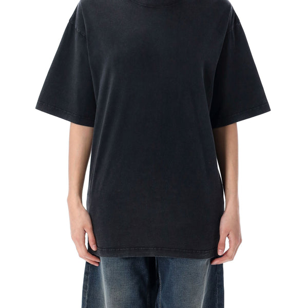 Balenciaga Polo Shirts? BALENCIAGA Loose Fit Ribbon Detail T-Shirt Premium Everyday Polo Shirt