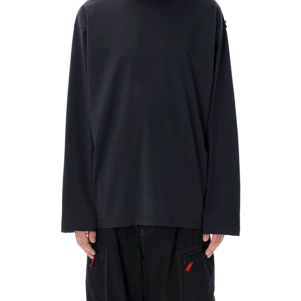 Balenciaga Polo Shirts? BALENCIAGA Oversized Security Tape Logo T-Shirt - Size 2 Classic Designer Cotton Polo Shirt