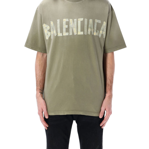 Balenciaga Polo Shirts? BALENCIAGA Medium Fit Worn-Out Effect T-Shirt Premium Everyday Polo Shirt