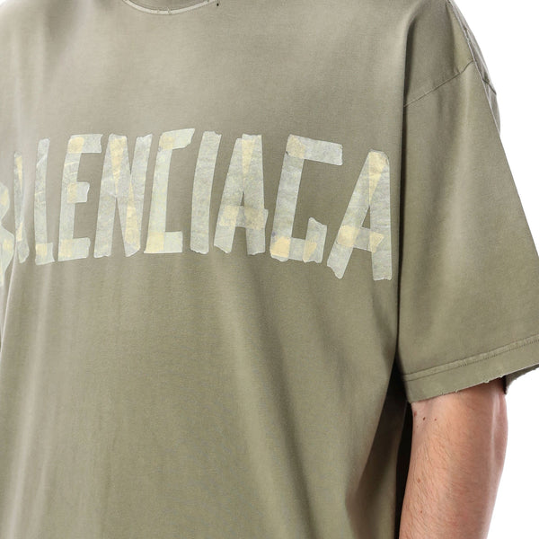 Balenciaga Polo Shirts? BALENCIAGA Medium Fit Worn-Out Effect T-Shirt Premium Everyday Polo Shirt