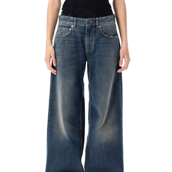 Balenciaga Jeans? BALENCIAGA Wide Leg Baggy Pants - Women's Fashion Premium Designer Denim Jeans