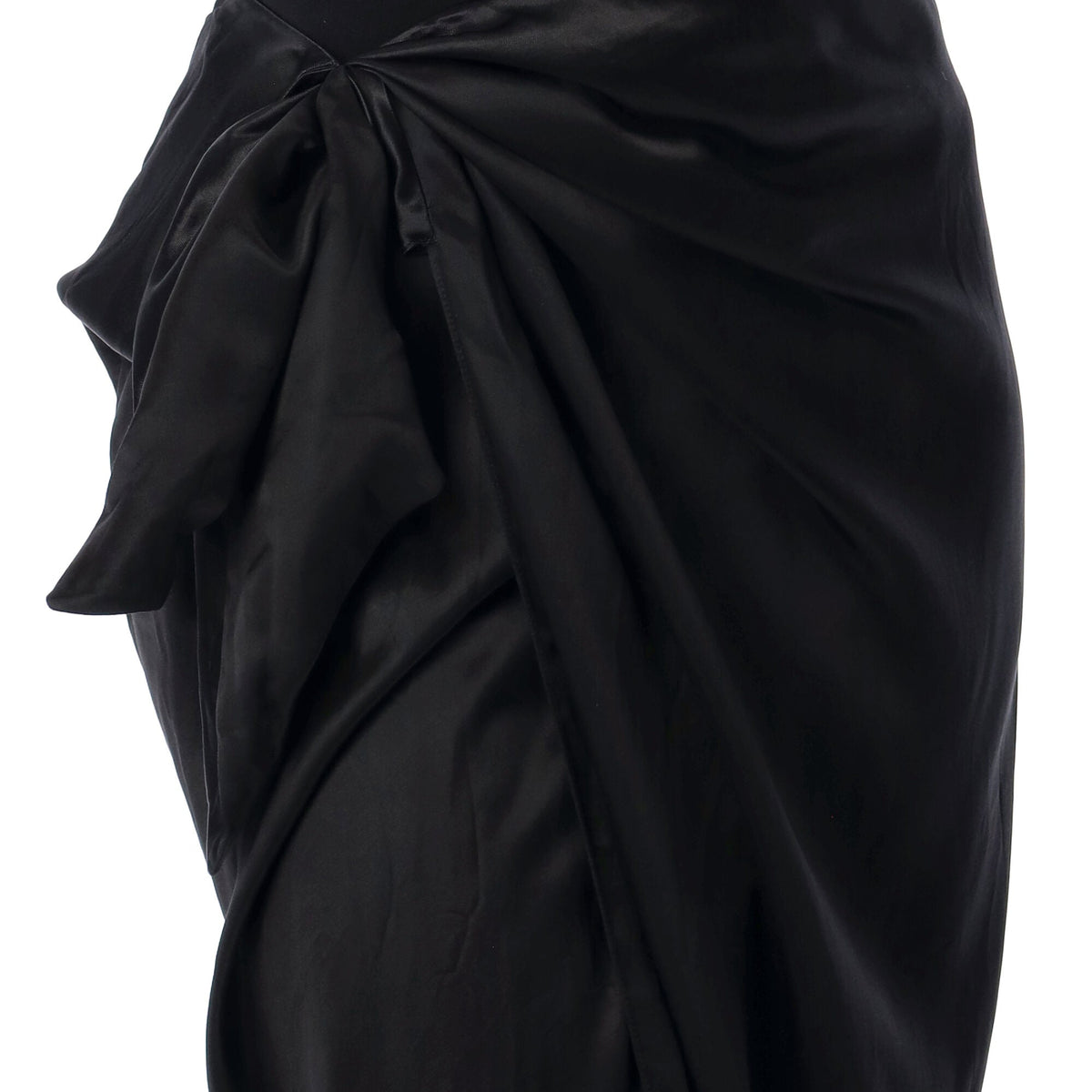 Balenciaga Skirts- BALENCIAGA Elegant Floor-Length Wrap Skirt with Knot Detail Chic Everyday Designer Skirt