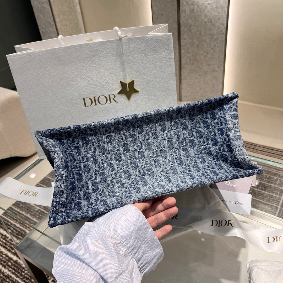 Front view of Christian Dior Medium Book Tote Bag premium book tote bag