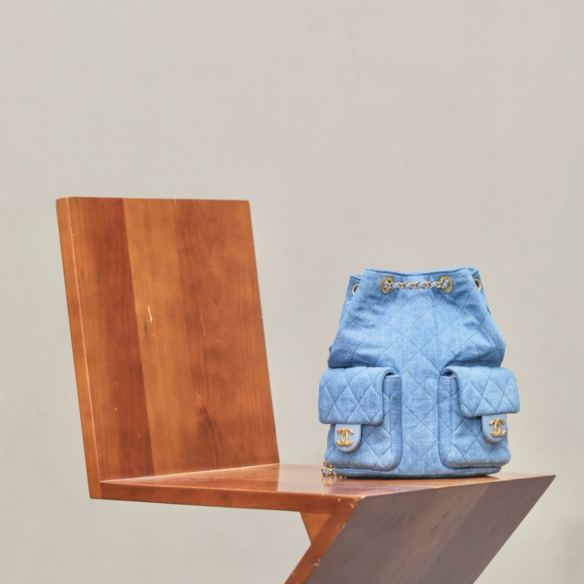 Chanel 25 Denim Backpack – luxury designer bag at Bellvora