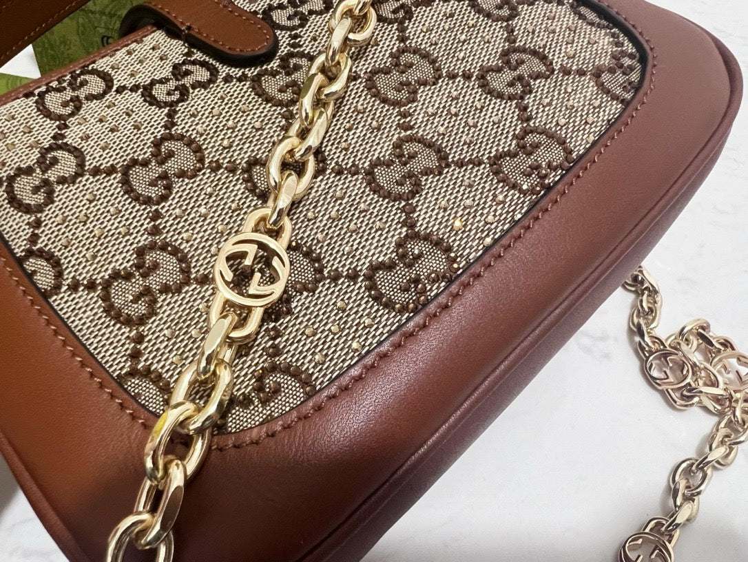 Gucci Jackie 1961 Crystals Mini Bag – luxury designer mini bag at Bellvora