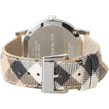 Side view of Burberry women's watch