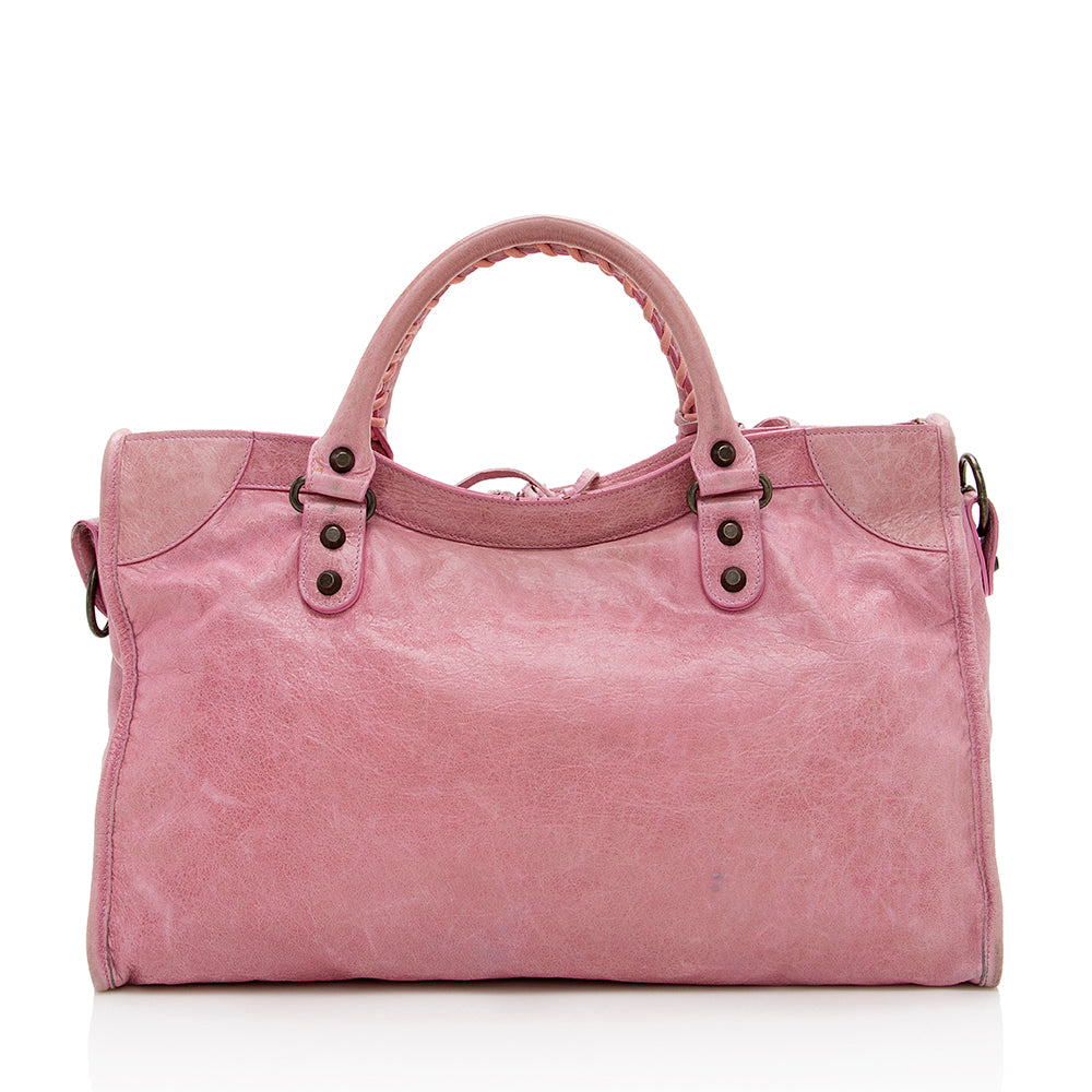 Balenciaga Agneau Classic City Satchel | Designer Leather Handbag