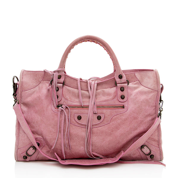 Balenciaga Agneau Classic City Satchel | Designer Leather Handbag