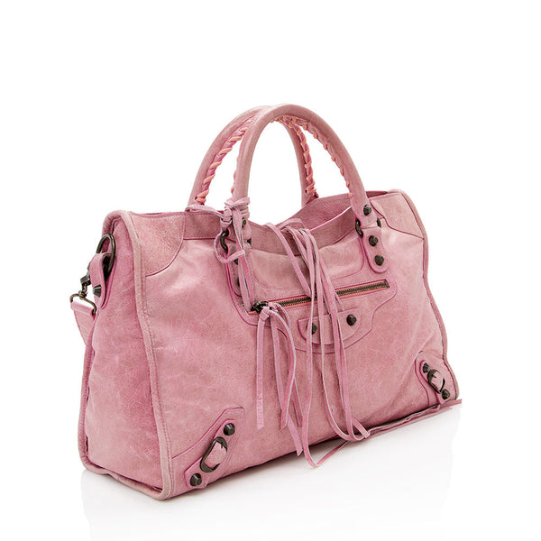 Balenciaga Agneau Classic City Satchel | Designer Leather Handbag