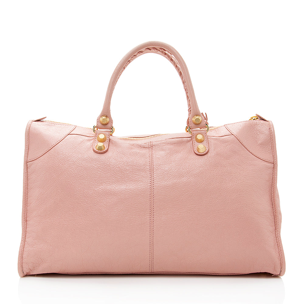 Balenciaga Agneau Classic City Satchel 19441 | Authentic Pre-Owned angle view