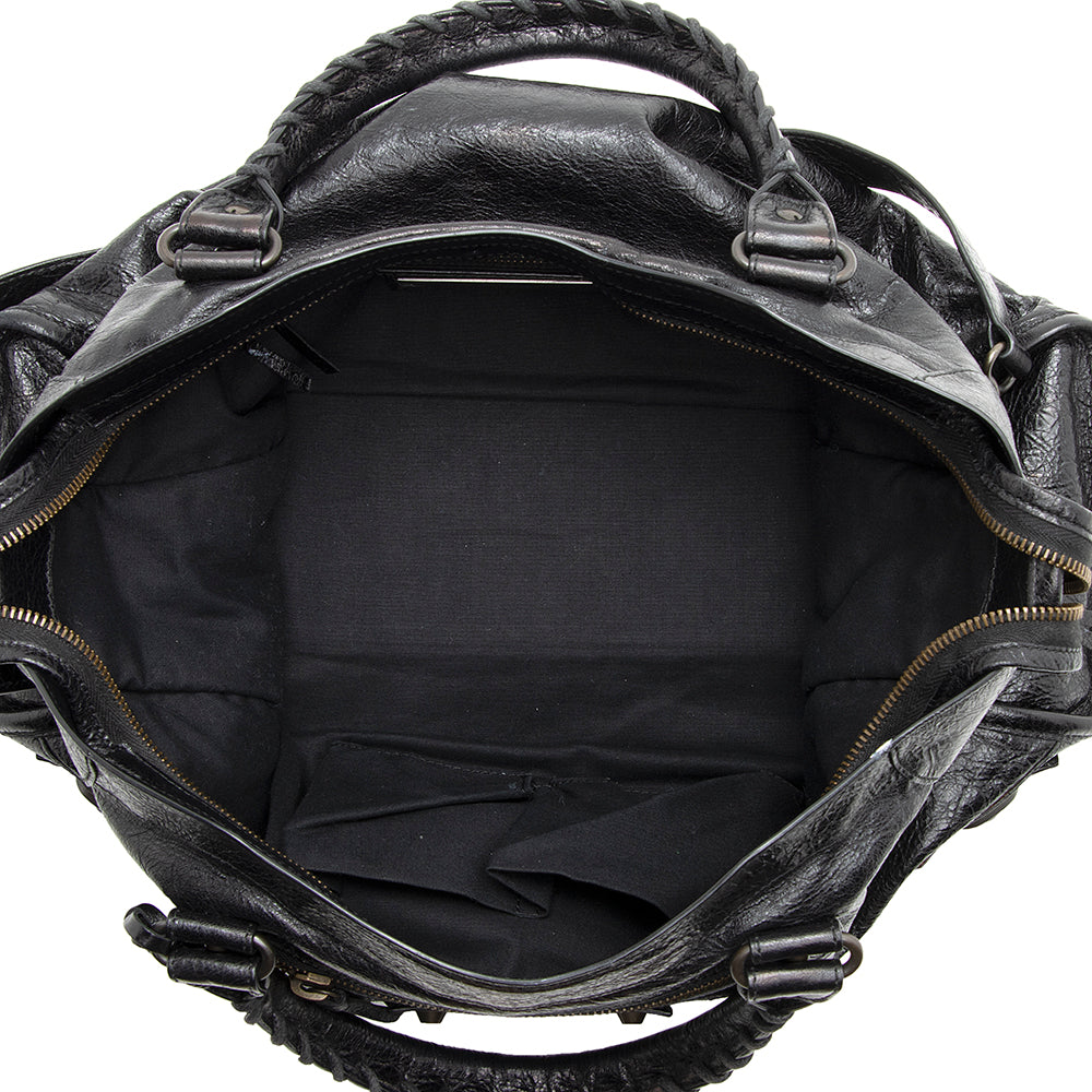 Balenciaga Agneau Classic City Satchel 20329 | Authentic Pre-Owned hardware detail