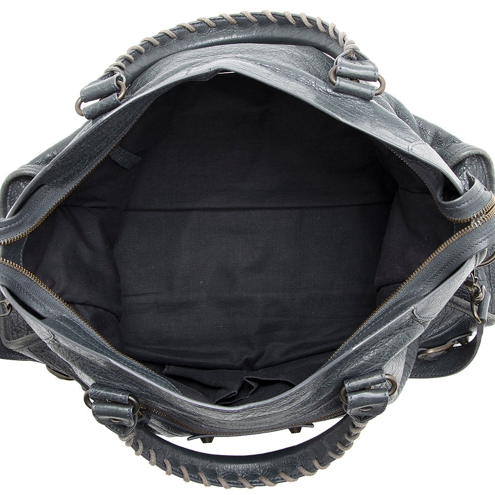Balenciaga Agneau Classic City Satchel 20567 | Authentic Pre-Owned hardware detail