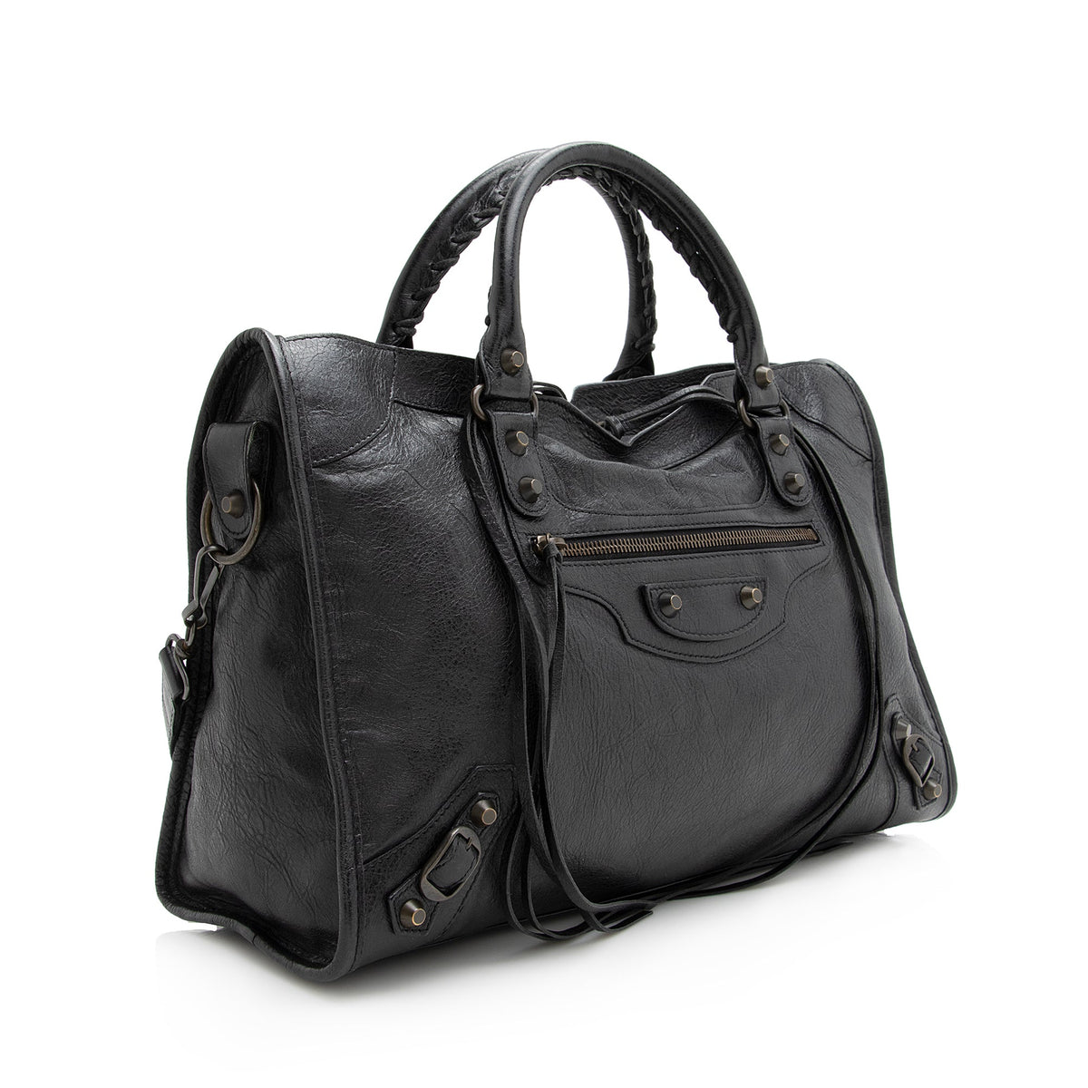 Balenciaga Agneau Classic City Satchel 22758 | Authentic Pre-Owned side view