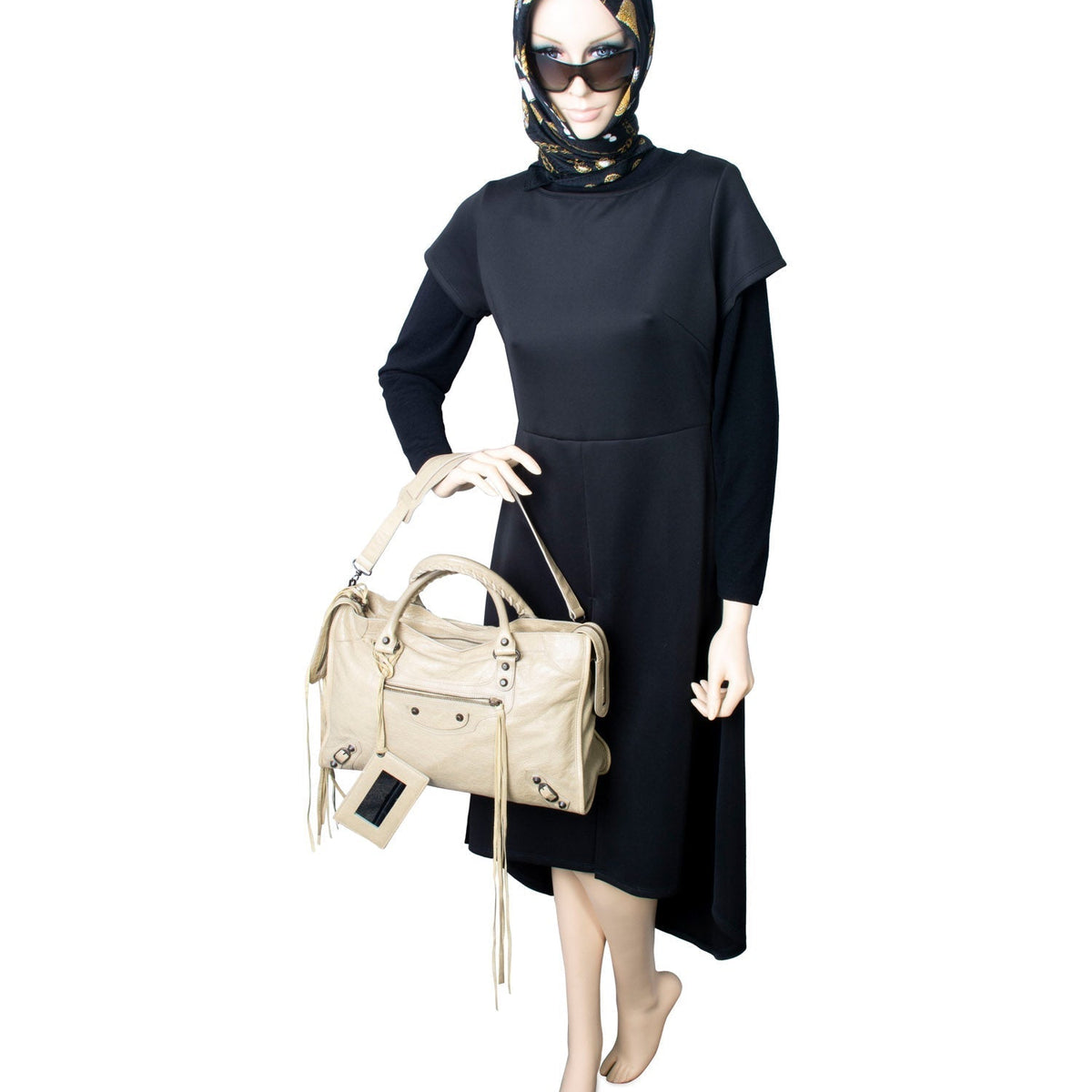 Crismorux elegant leather Handbag angled view