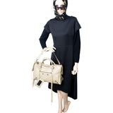 Side view of Balenciaga handbag Beige premium designer bag