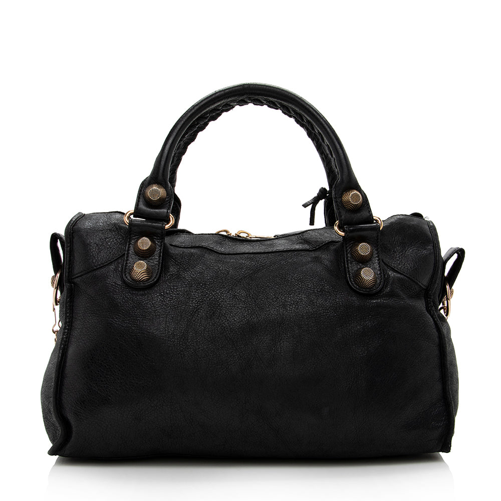 Balenciaga Agneau Giant 12 City Satchel | Designer Luxury Handbag