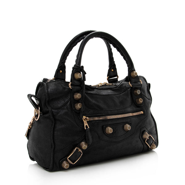 Balenciaga Agneau Giant 12 City Satchel | Designer Luxury Handbag