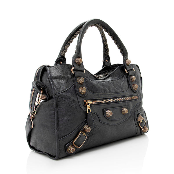 Balenciaga Agneau Giant 12 City Satchel | Designer Luxury Handbag
