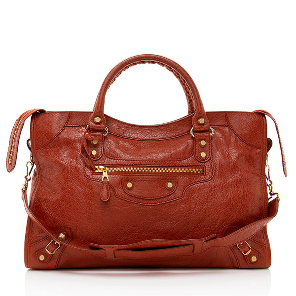 Balenciaga Agneau Giant 12 City Satchel - FINAL SALE | Designer Luxury Handbag