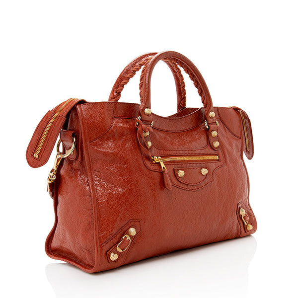 Balenciaga Agneau Giant 12 City Satchel - FINAL SALE | Designer Luxury Handbag