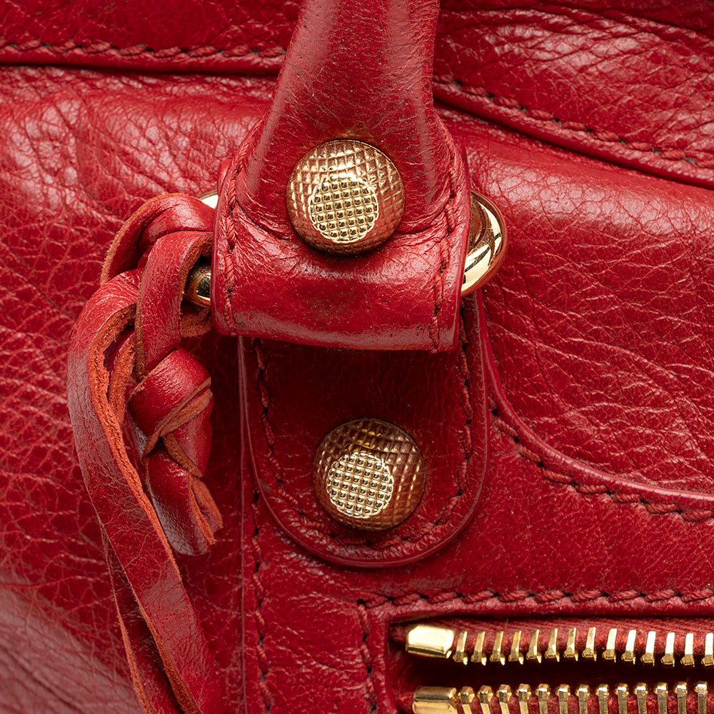 Balenciaga Agneau Giant 12 City Satchel 20898 | Authentic Pre-Owned close-up view