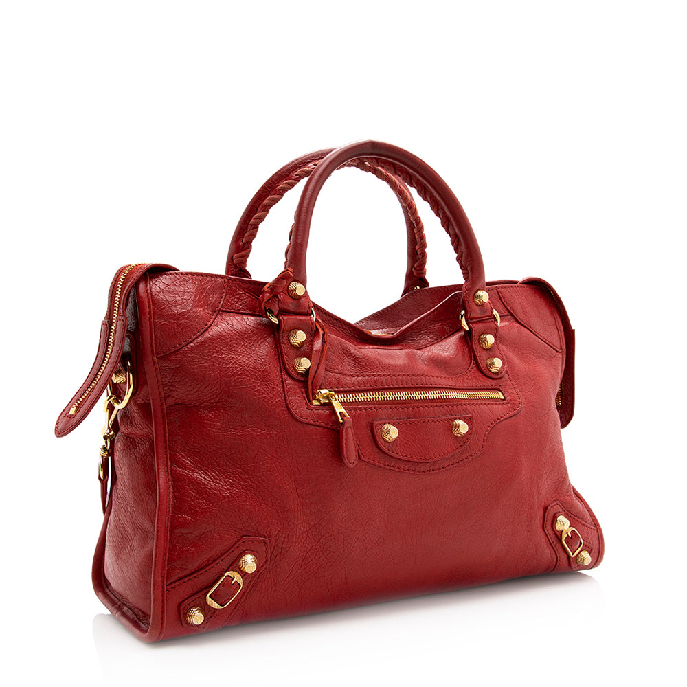 Balenciaga Agneau Giant 12 City Satchel 20898 | Authentic Pre-Owned side view