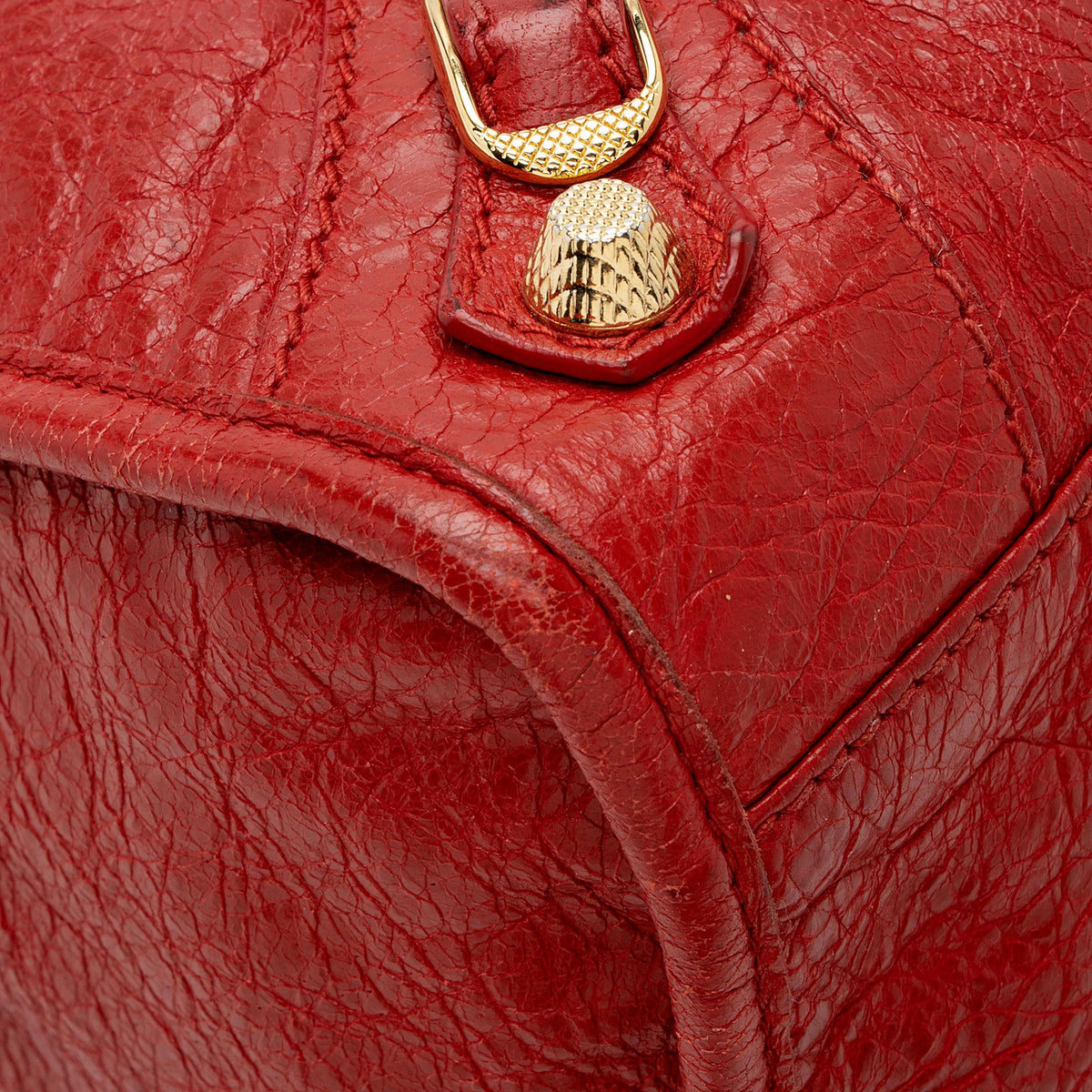 Balenciaga Agneau Giant 12 City Satchel 22658 | Authentic Pre-Owned close-up view