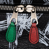 Balenciaga Agneau Graffiti Bazar Small Shopper Tote | Authentic Pre-Owned close-up view