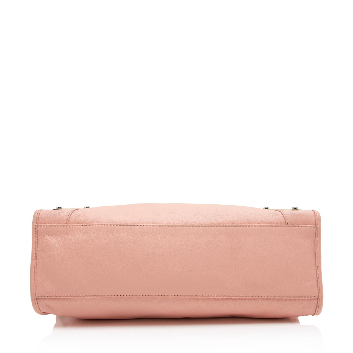 Balenciaga Agneau Metal Plate Classic City Satchel | Authentic Pre-Owned back view
