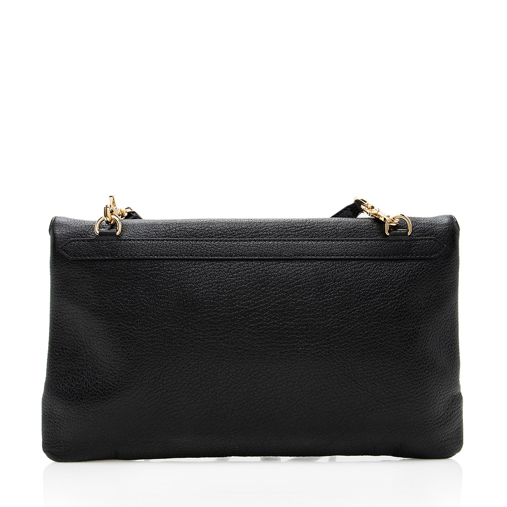 Balenciaga Agneau Metallic Edge Giant 12 Envelope Strap Clutch angle view