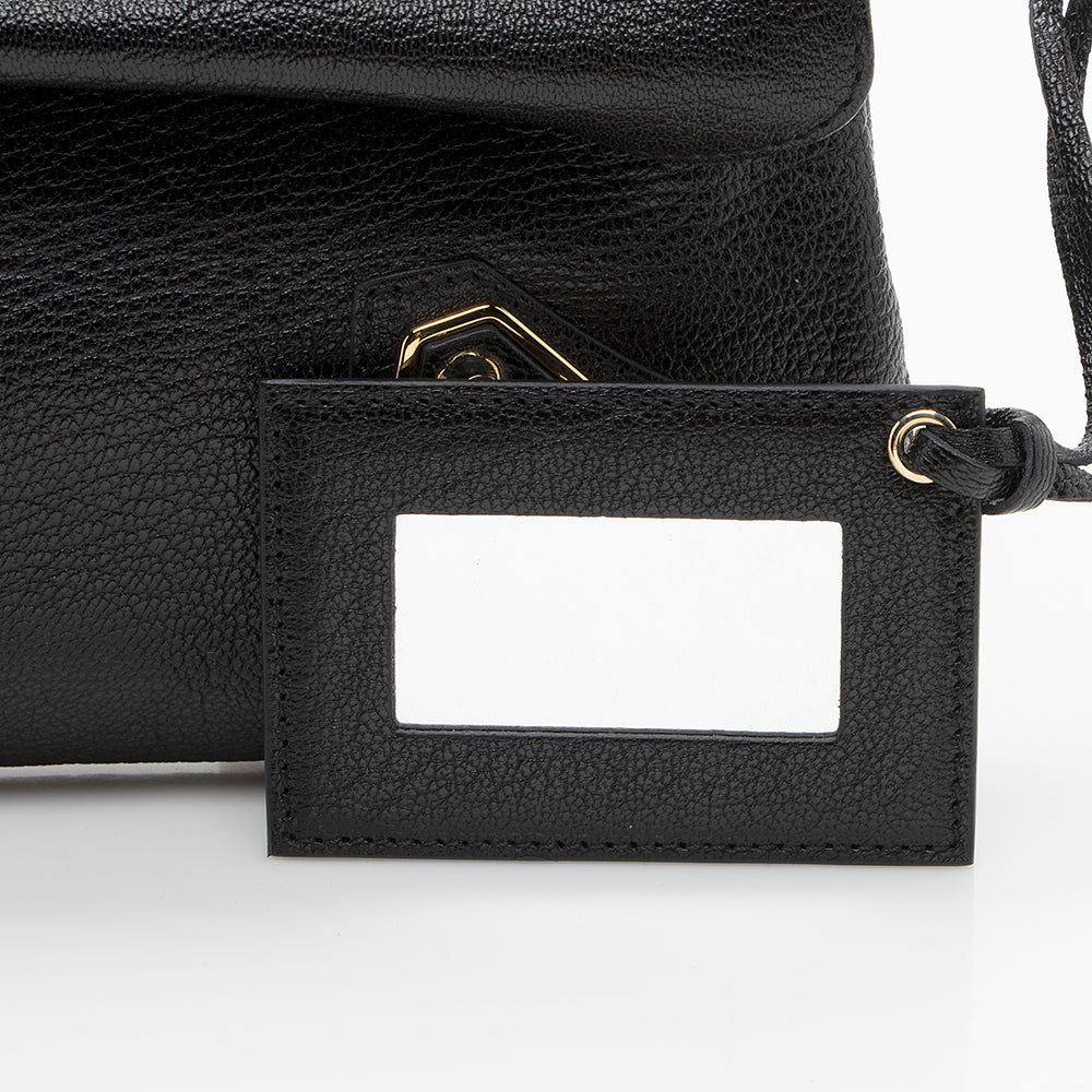 Balenciaga Agneau Metallic Edge Giant 12 Envelope Strap Clutch angle view