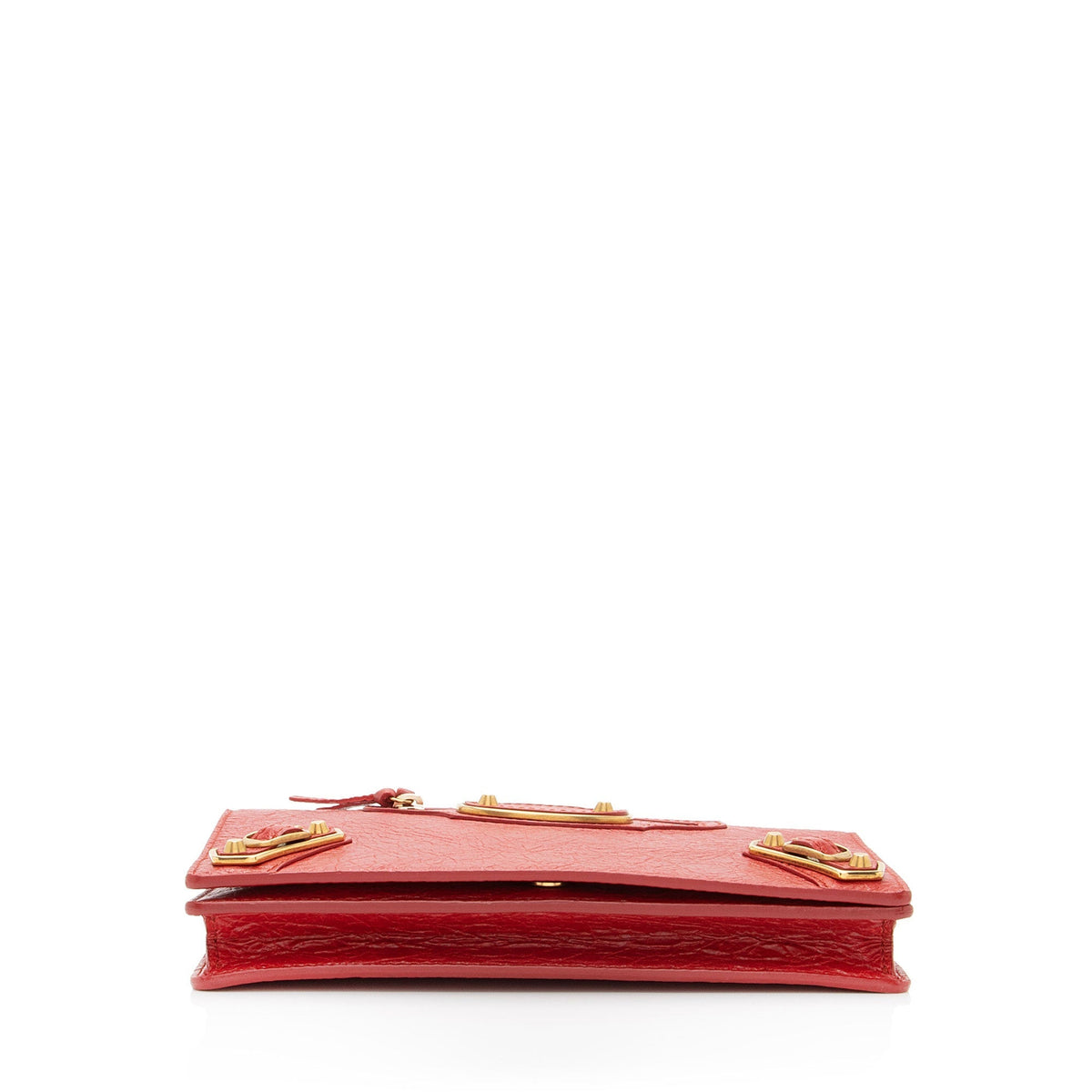 Balenciaga Agneau Metallic Edge Wallet on Chain Bag | Authentic Pre-Owned back view