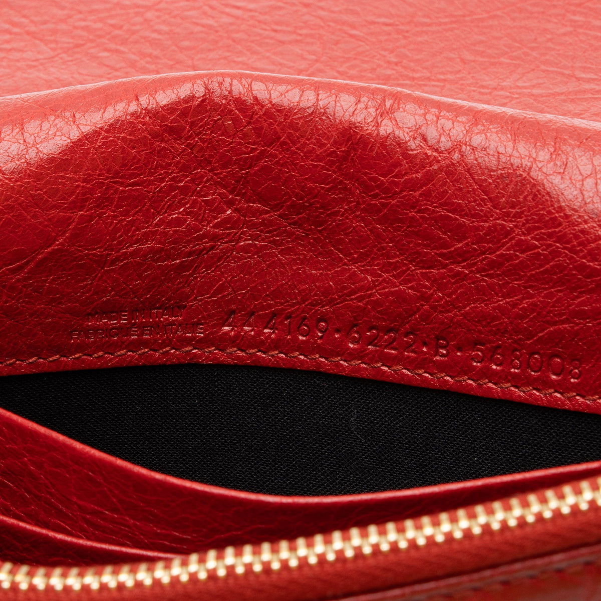 Balenciaga Agneau Metallic Edge Wallet on Chain Bag | Authentic Pre-Owned detail view