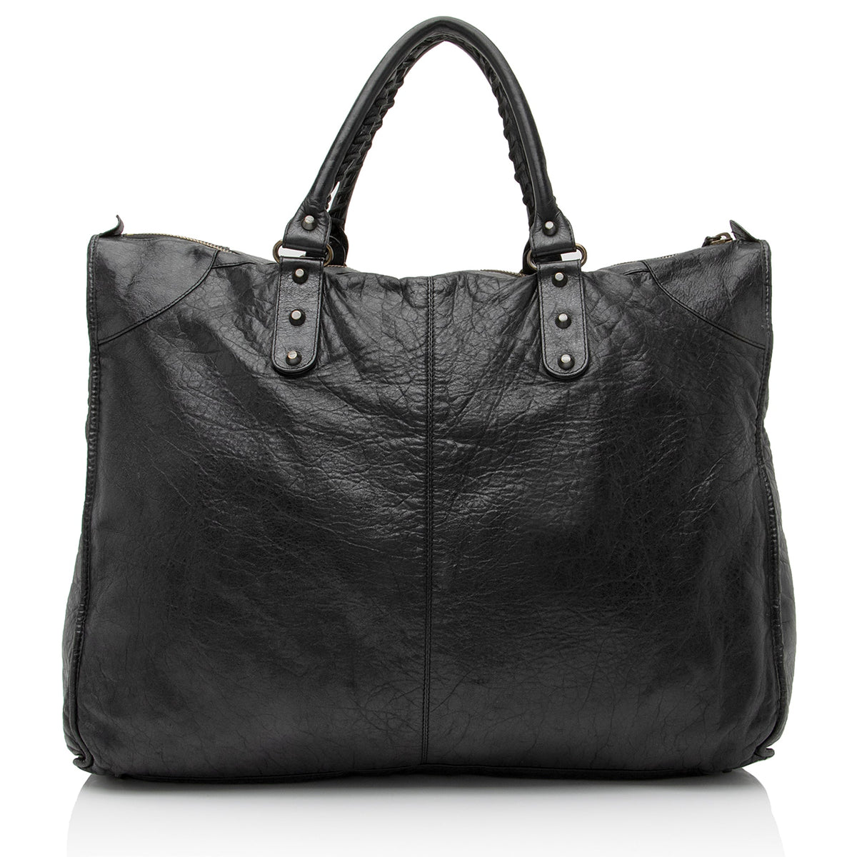 Balenciaga Agneau Motocross Classic Weekender Tote | Authentic Pre-Owned angle view