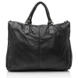 Balenciaga Agneau Motocross Classic Weekender Tote | Authentic Pre-Owned angle view
