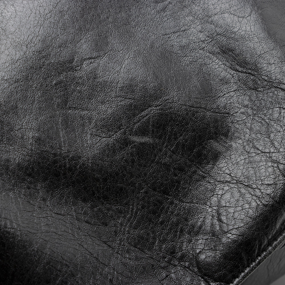 Balenciaga Agneau Oversized Square Tote | Authentic Pre-Owned close-up view