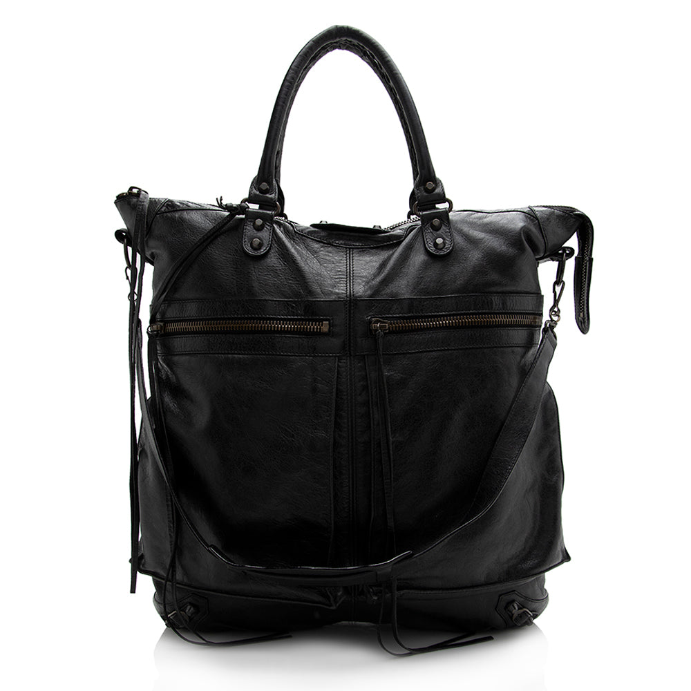 Balenciaga Agneau Oversized Square Tote | Authentic Pre-Owned