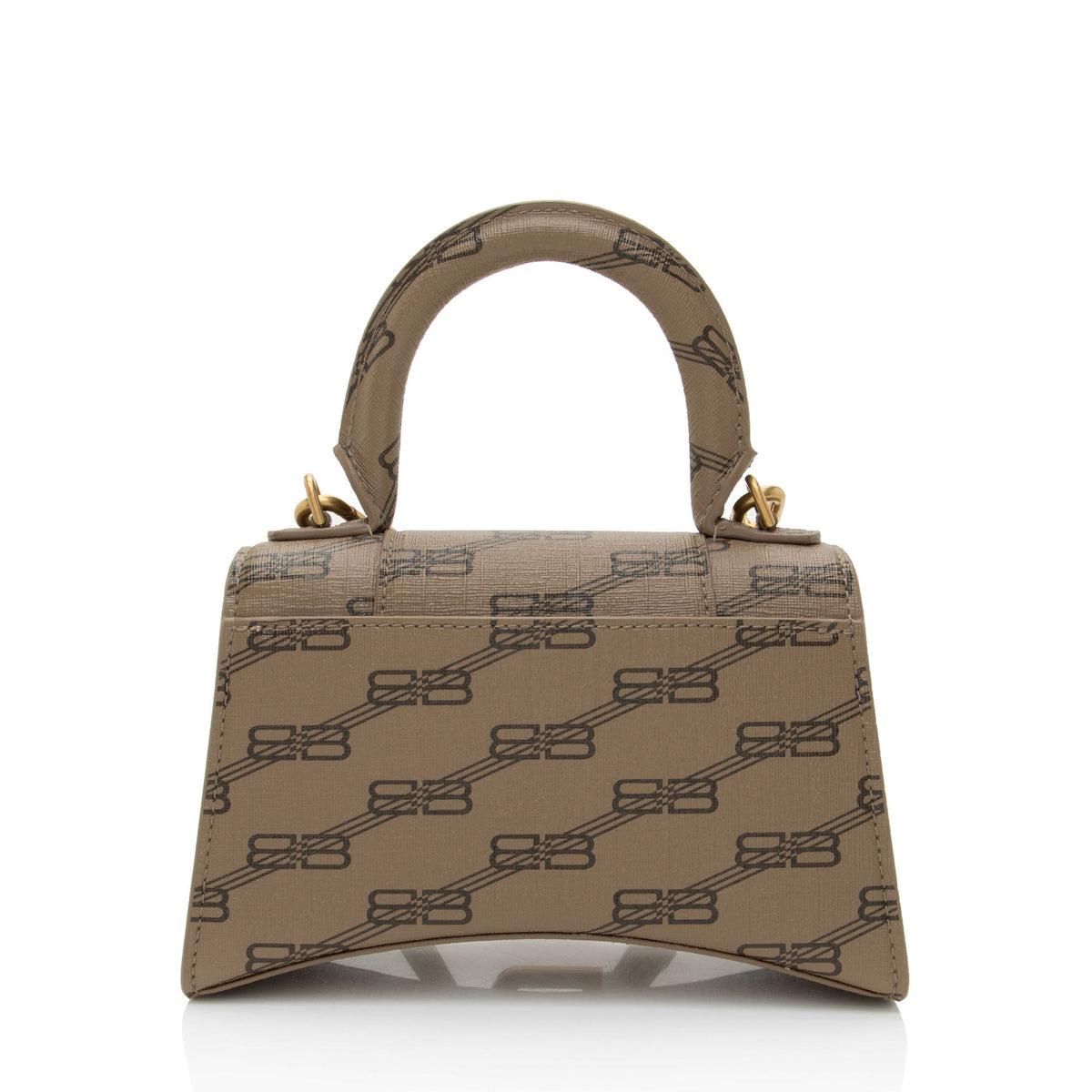 Balenciaga BB Monogram Canvas Hourglass XS Satchel | Designer Top Handle Bag